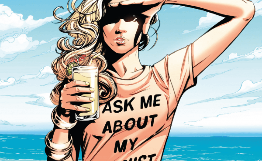The cover for the final issue of Chelsea Cain's "Mockingbird."