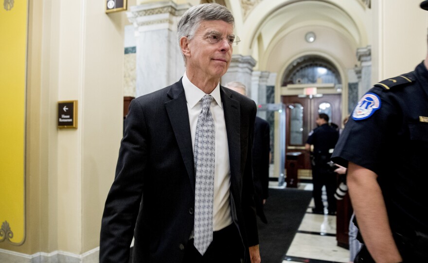 Ambassador William Taylor is the first witness to appear in the first public impeachment hearing on Wednesday. He's a career diplomat who outlined the effort to get Ukraine's president to commit to political investigations in return for military assistance.