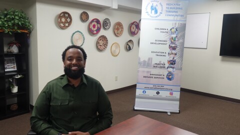 Mustafa Sahid, director of operations for Somali Family Service.