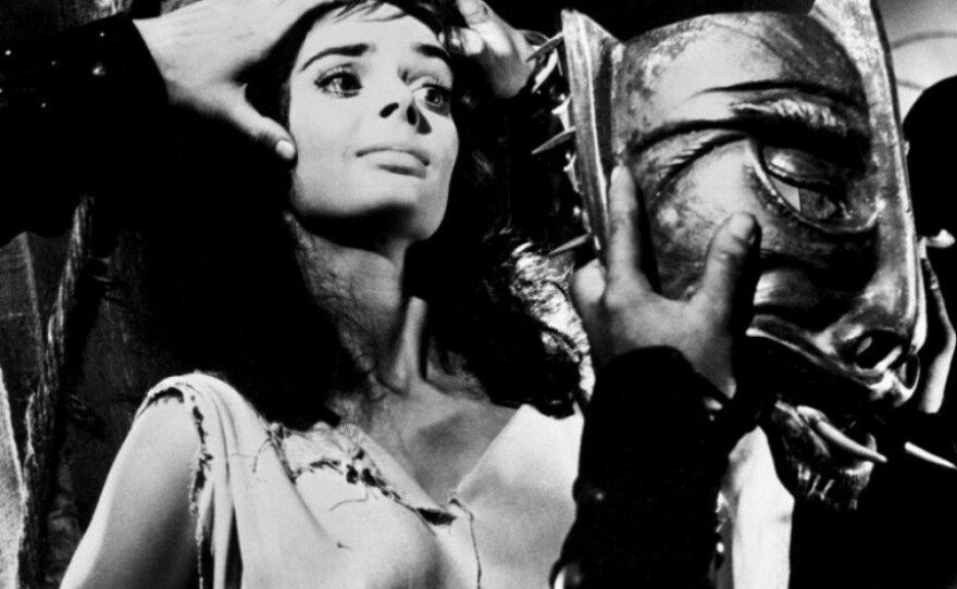 Barbara Steele meets a very unpleasant fate after being accused of being a witch in Mario Bava's "Black Sunday."