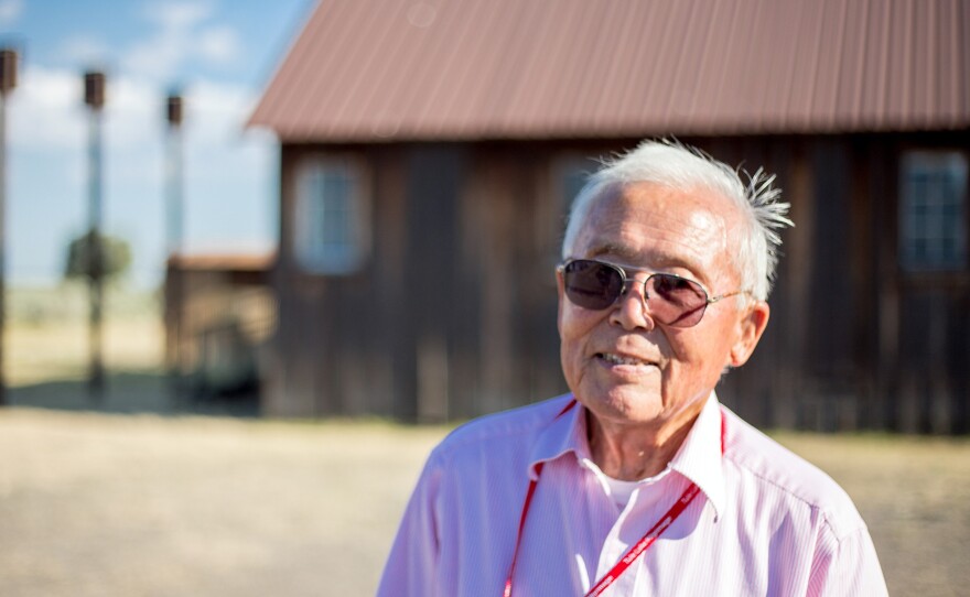 Jim Tanimoto worked on the freight crew, packing and shipping out produce from the Tule Lake farm. Along with many others, he refused to sign the infamous "loyalty questionnaire." He was jailed in a nearby town, and at this former Civilian Conservation Corps camp. He says, "I stood on my constitutional rights. You can't do this to American citizens."