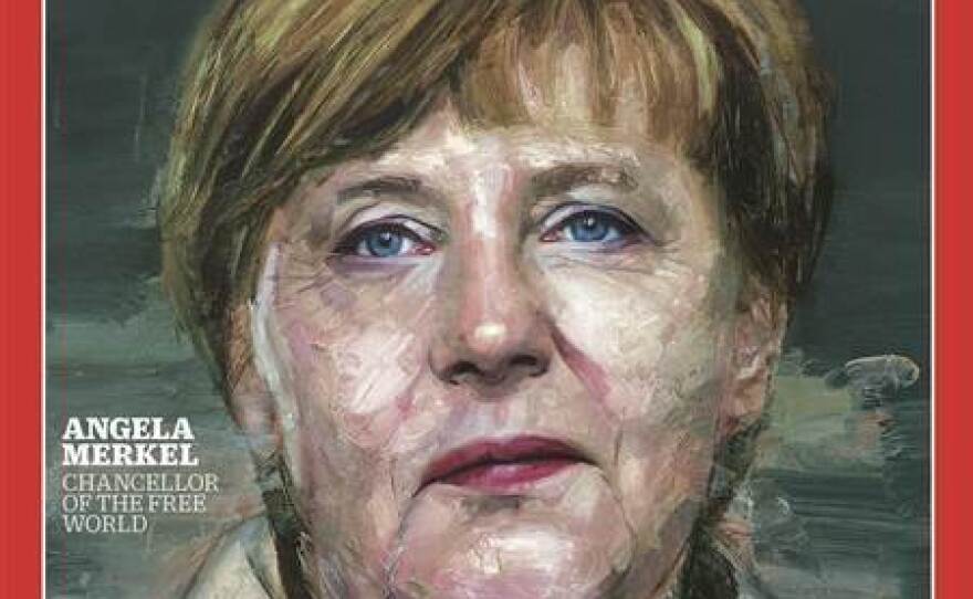 Angela Merkel on the cover of Time magazine.