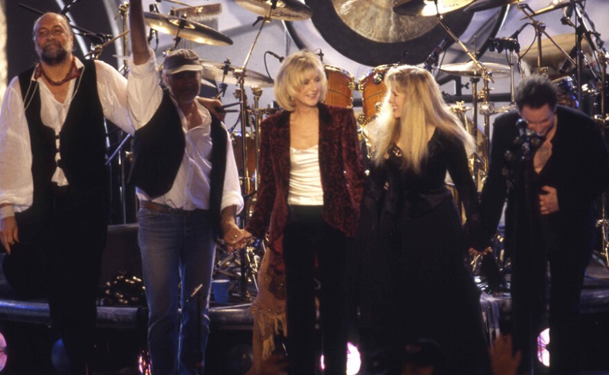 Fleetwood Mac performs songs from their best-selling 1977 album "Rumours" in a 20th anniversary reunion concert in Los Angeles.