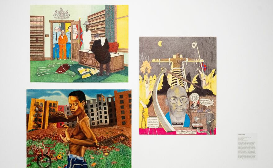 Paintings by artist Leonard Jefferson.
