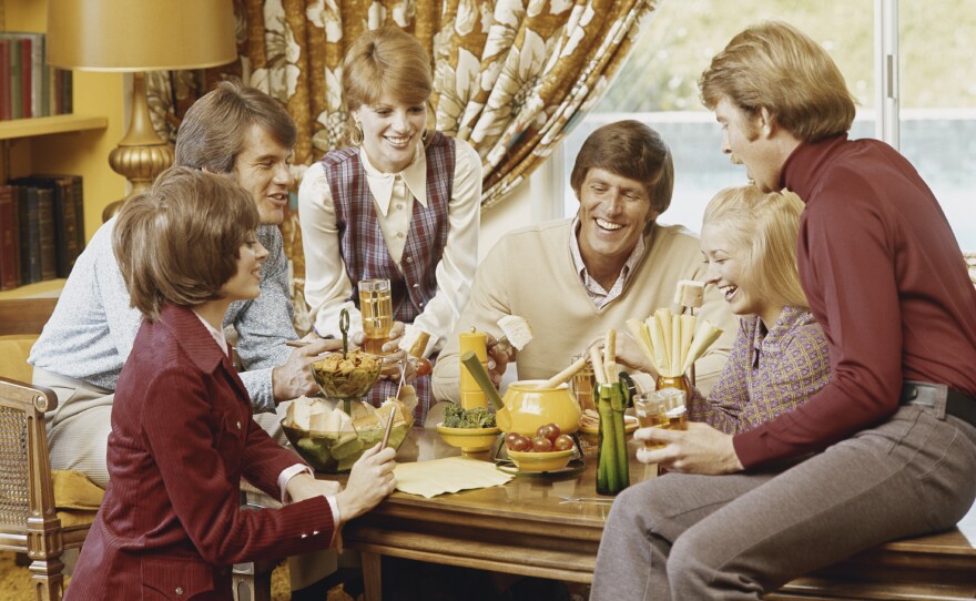 A sour mood can taint the taste of a meal, Spence says. Why not lighten things up before chowing down by telling a joke or two?
