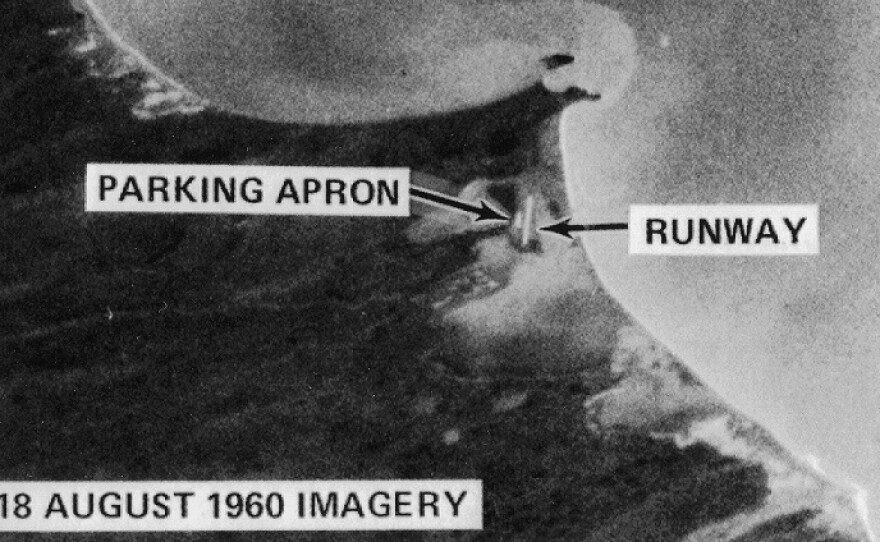 Some of the first images taken by CORONA captured Mys Shmidta airfield in Chukotka, Russia — an Arctic staging base for Soviet bomber flights.