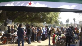 More than 100 people attended a picnic and prayer event at Santee Lakes, organized by the San Diego chapter of the Syrian American Council on March 17, 2013.
