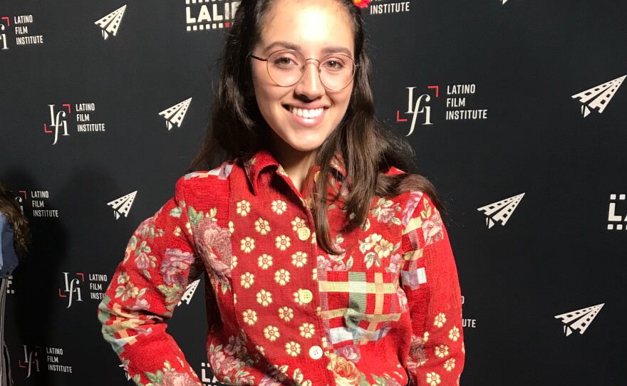 Anali Cabrera, 17, before the premiere of her short film, <em>Luna At Moonlight,</em> at the TLC Chinese theatre in Hollywood on June 23, 2018.