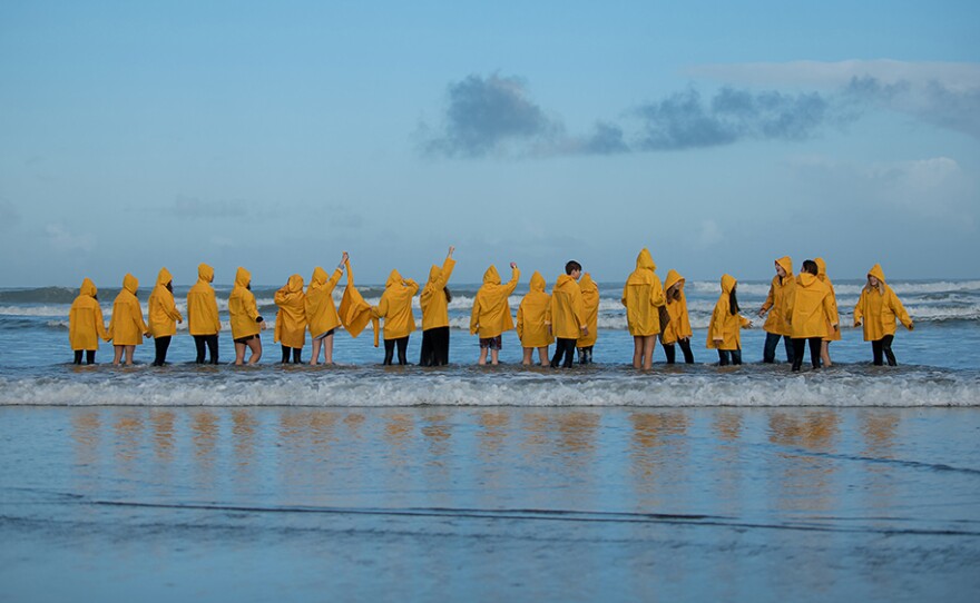 Students school strike for climate camp