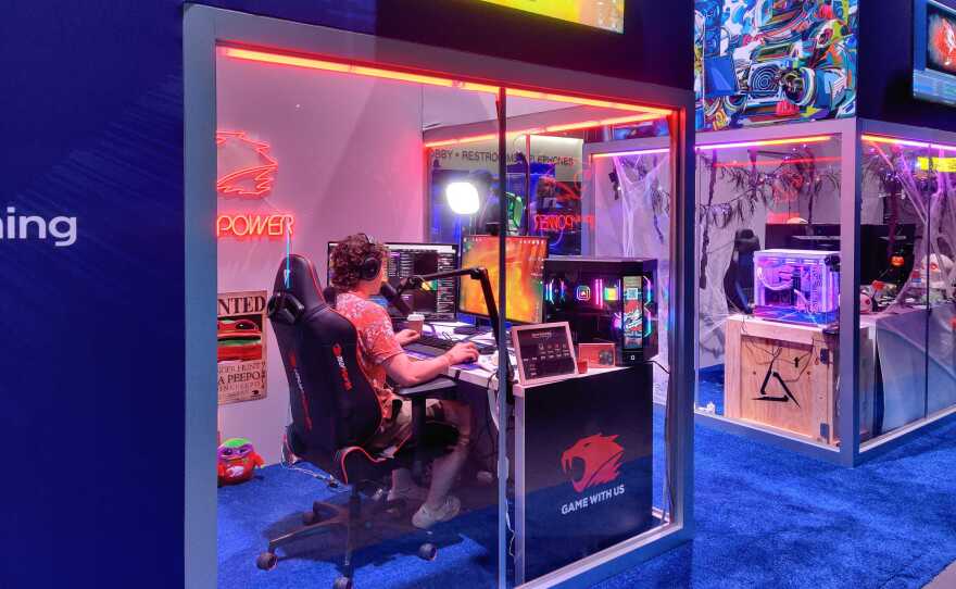 The stream must go on, and TwitchCon makes sure to offer plenty of spaces for streamers to continue producing content — including these soundproof booths, Oct. 9, 2022.