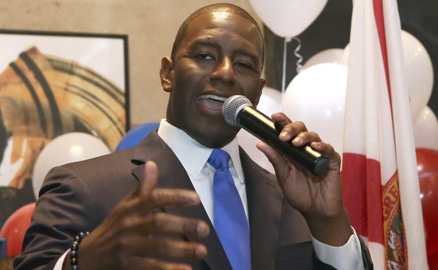Andrew Gillum would become Florida's first African American governor if elected in November.