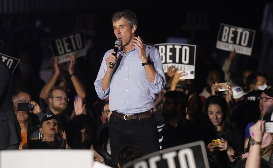Texas Democrat and gubernatorial candidate Beto O'Rourke speaks during a campaign event in Fort Worth, Texas, Friday, Dec. 3, 2021. O'Rourke said Sunday, Aug. 28, 2022, that he had cleared his campaign schedule after receiving treatment at a San Antonio hospital for an unspecified bacterial infection.