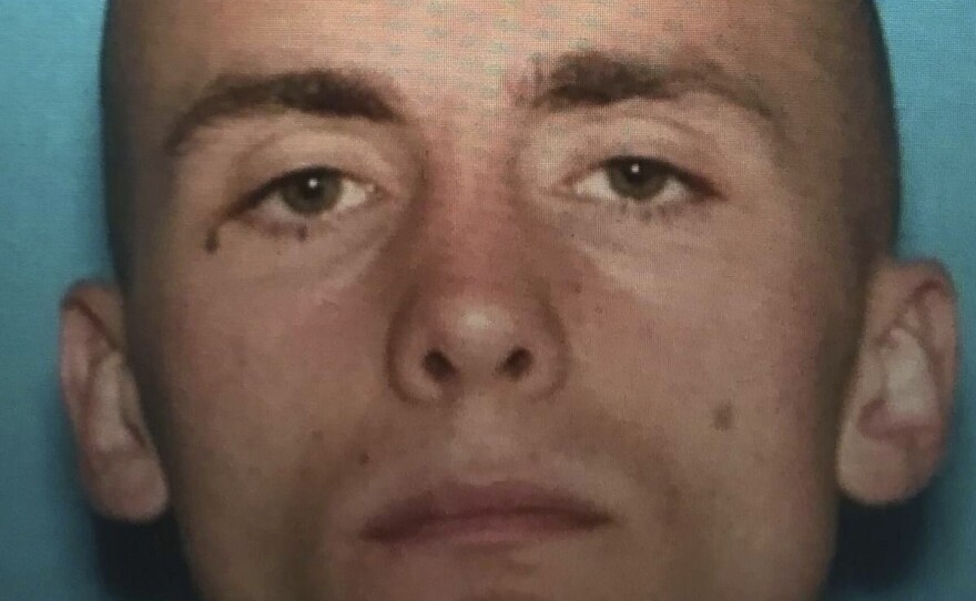 This photo provided by Boise Police Department shows Skylar Meade. Three correctional officers were shot, two by a suspect and one by responding police, during a brazen overnight attack to break Mead, a prison inmate, out of an Idaho hospital, authorities said Wednesday.