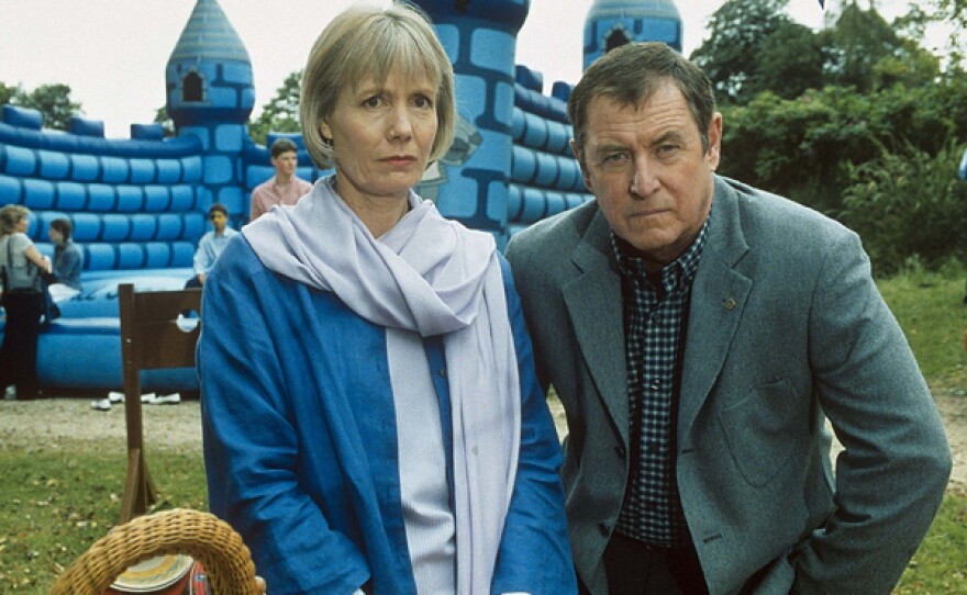 In "Death and Dreams," reunited with an old acquaintance in the guise of Dr. Jane Moore, Barnaby (right) is called in to investigate an apparent suicide. Martin (the dead man) turns out to be a divorced gambler who was being treated for depression. Barnaby suspects murder!