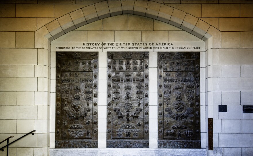 A triptych at the U.S. Military Academy at West Point.