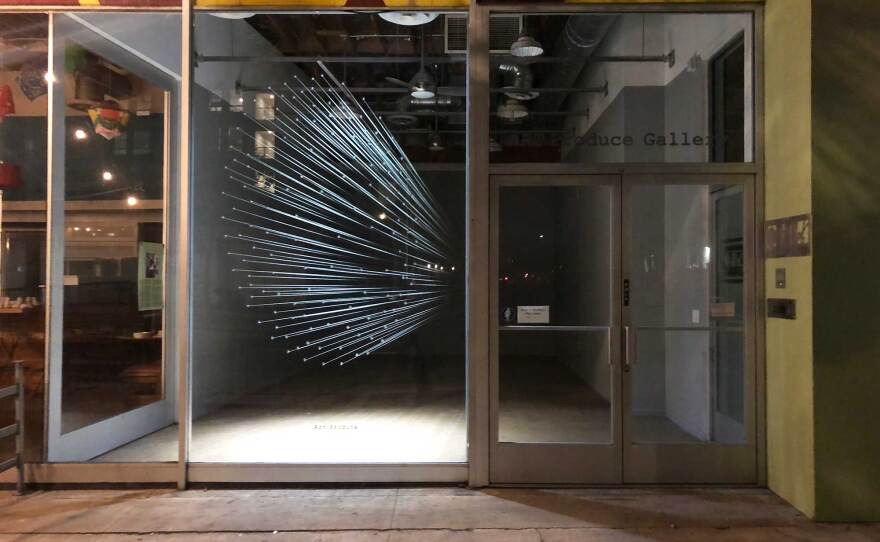North Park's Art Produce Gallery is currently displaying San Diego artist Max Lofano's new site-specific installation, "Ray," pictured on Dec. 27, 2020.