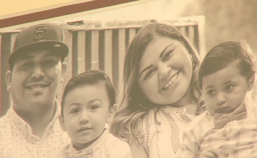 Ilicia Lopez, her Mexican husband and their two sons pose in this undated photo.
