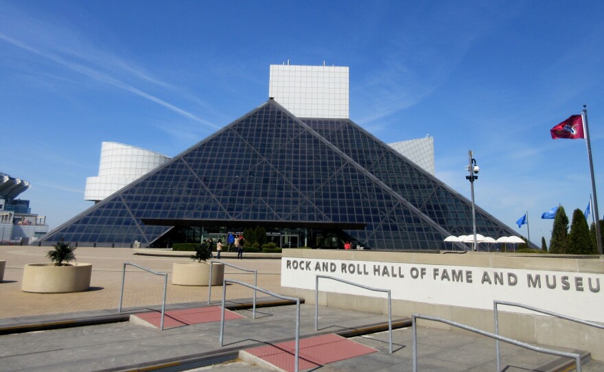 The Rock and Roll Hall of Fame Museum in Cleveland, which is hosting an exhibit about rock music's political activism during the Republican National Convention in Cleveland.