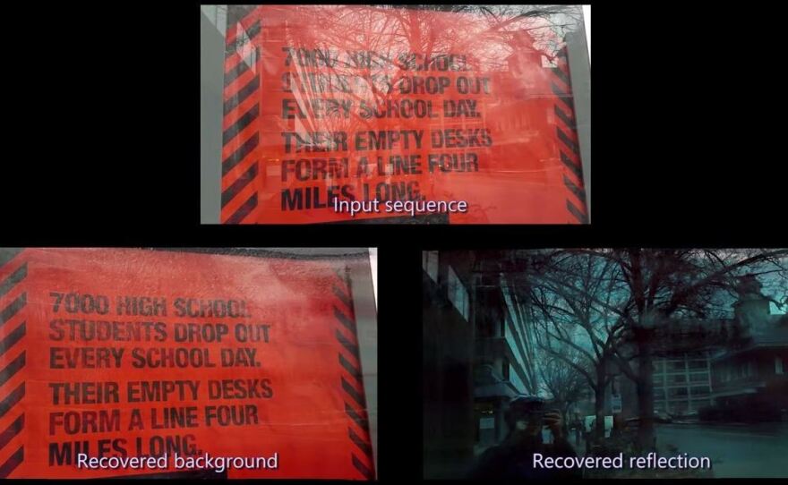 Researchers from MIT and Google used a video to explain how their new algorithm separates background and foreground scenes from images.