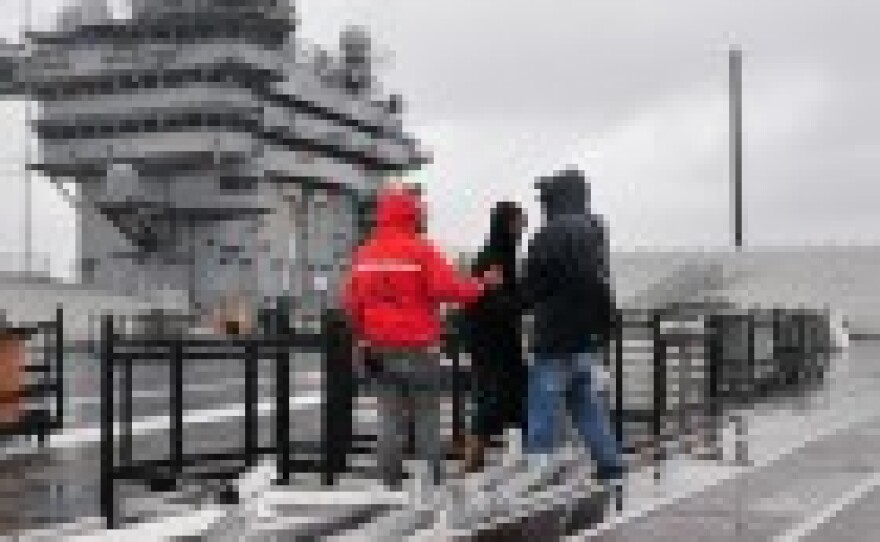 USS Vinson construction for Carrier Classic