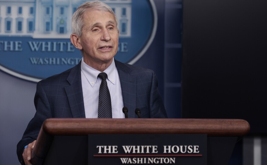 Dr. Anthony Fauci said on Sunday that the CDC was considering adding testing negative to its recommendations for when people could stop isolating after testing positive.