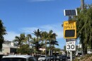 A radar feedback sign in the Crown Point neighborhood of Pacific Beach in San Diego. Feb. 21 2026