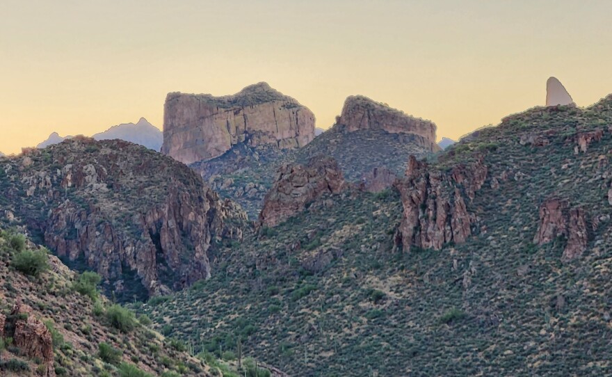 The rocky trail winds through steep rugged canyons.  Even in autumn and winter, temperatures can soar.  But there are also wildflowers and birds and winding forests in the deep valley.