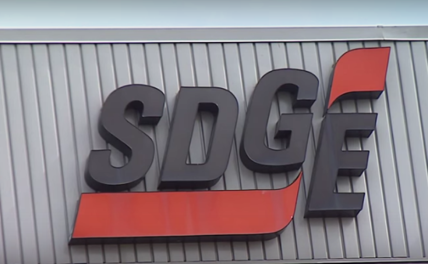 A sign on SDG&E's headquarters appears in this undated photo.