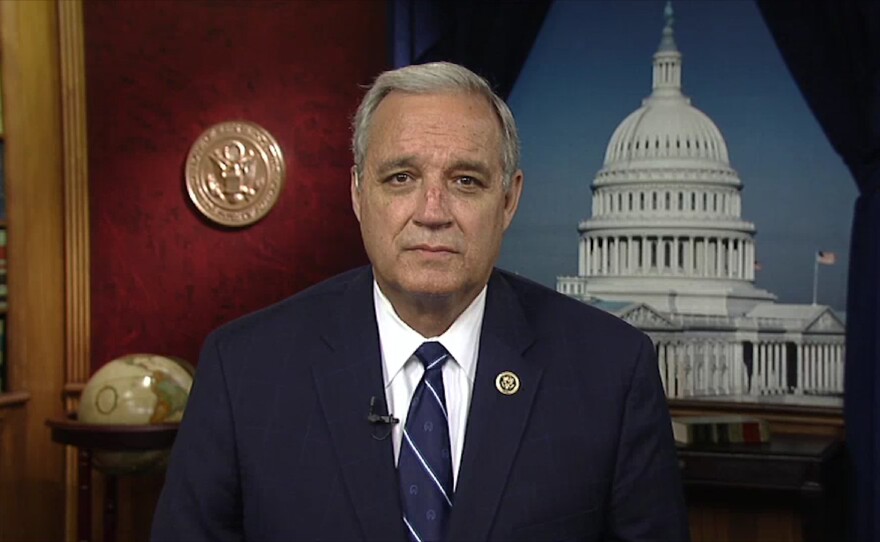 In an interview from Washington, D.C., Rep. Jeff Miller, R-Florida, explains to KPBS why Congress moved so quickly to create the Veterans Choice program in 2014 to help veterans with their medical care, April 14, 2016.
