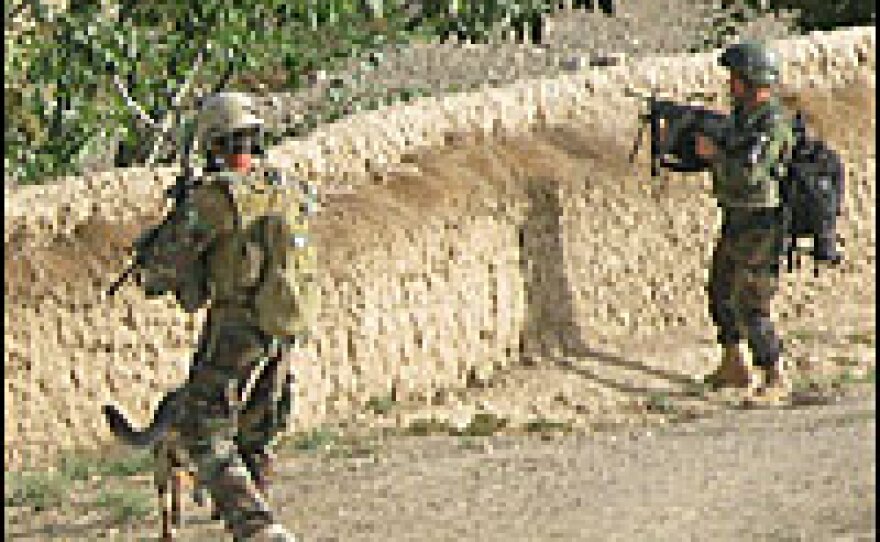Afghan commandos, with the help of U.S. Special Forces, carry out a raid on a suspected Taliban hideout in the village of Zargaran, in the eastern Afghanistan province of Zabul.