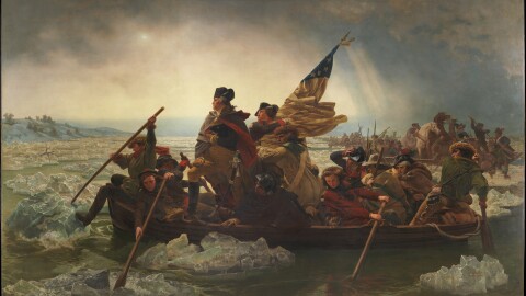 George Washington Crossing the Delaware; By: Emanuel Leutze; 1851.
