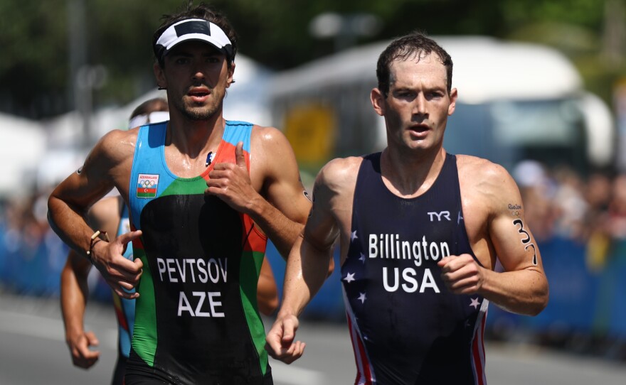 U.S. triathlete Greg Billington competes in the Olympics in Rio on Aug. 18. He finished 37th. "Currently nothing fills that void," Billington, 27, says of the post-Olympic period. He plans to seek a spot on the U.S. team in 2020.