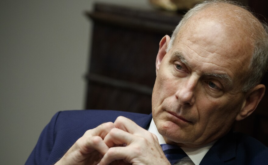 John Kelly took over as chief of staff six months into the Trump presidency, and he initially helped bring military discipline to a sometimes chaotic White House.