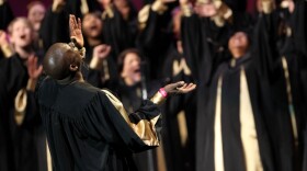 The Apostolic Tabernacle Mass Choir performs in Oakland, Calif., in 2010.