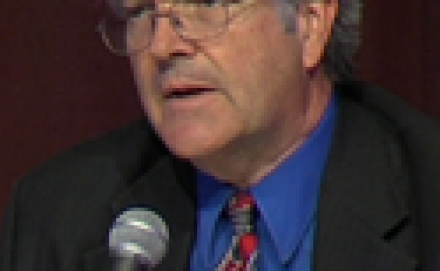 Chula Vista mayoral candidate Jerry Rindone at a candidate forum, Oct. 1, 2014.