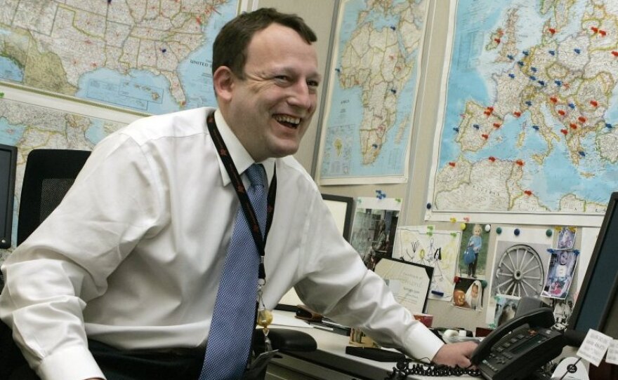 Associated Press Director of Photography Santiago Lyon in his New York office, 2007.