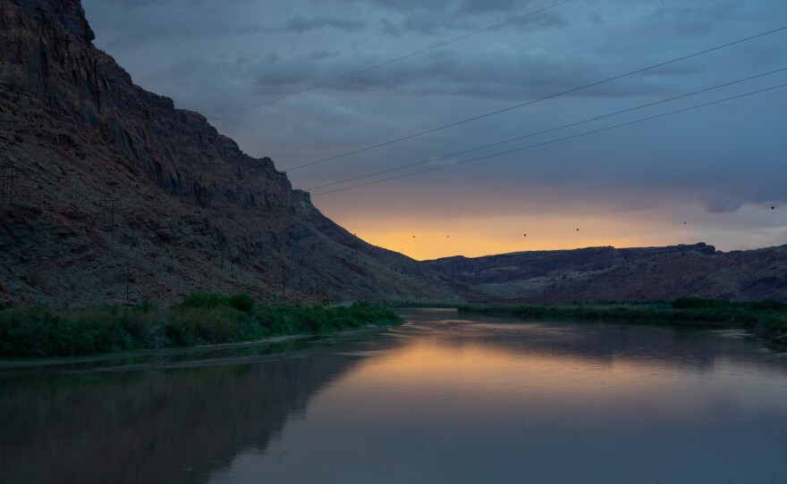 The Colorado River runs just west of Moab along federal Bureau of Land Management land, which has seen a surge of visitors happy to be out of their homes.