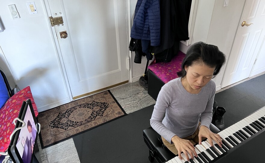 In the pandemic, Moon has been teaching workshops and performing recitals in front of an iPad. She hopes the virtual work will continue for awhile.