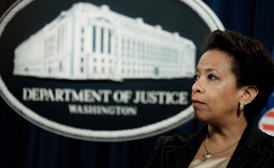 "I think that if anyone is living in a place where they don't feel safe, they're going to have tension, whether that's a community member or a member of law enforcement," Attorney General Loretta Lynch told NPR.