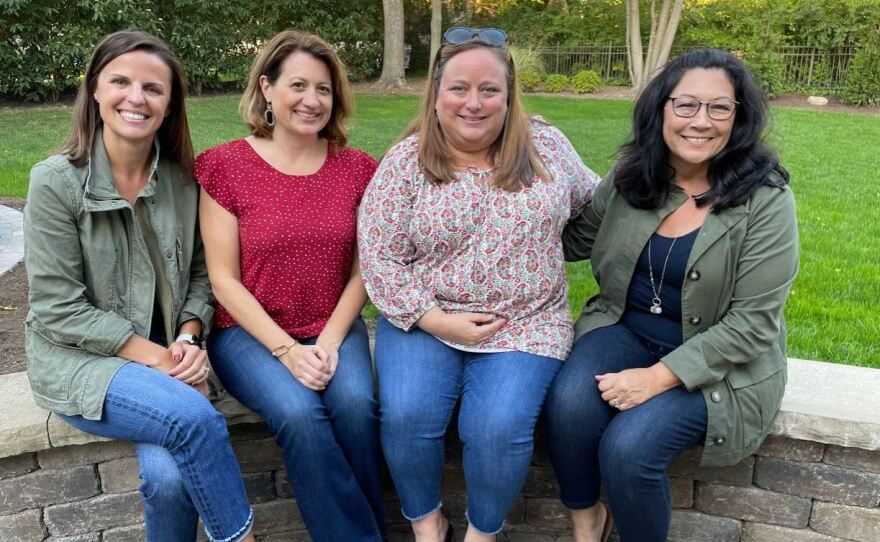 Emily Smith, Erin Ruef, Emily Denlinger and Bonnie Smith have kids in the Centerville schools. Concerned with the chaos and division, they are now working to get the incumbents re-elected.