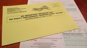 The postcard mailed out to nonpartisan voters who receive their ballots by mail, March 3, 2016.