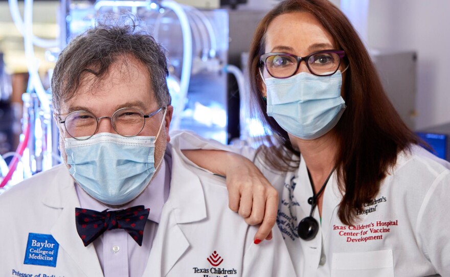 Dr. Peter Hotez and Dr. Maria Elena Bottazzi, co-directors of the Center for Vaccine Development at Texas Children's Hospital, developed Corbevax, a COVID-19 vaccine that they say is low-cost, easy to make, safe and effective.