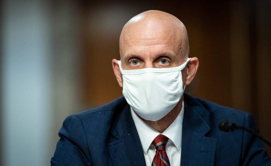 Stephen Hahn, who heads the FDA, tells NPR the agency will likely make a decision about Pfizer's vaccine "shortly after" a meeting on Thursday.