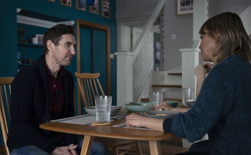 Paul McGann as Jake Strathearn and Nicola Walker as Annika
