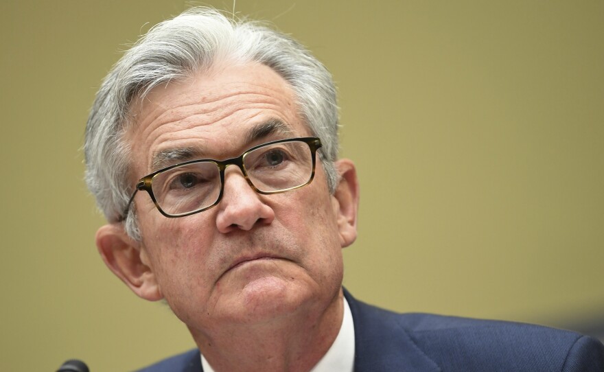 Federal Reserve Chair Jerome Powell testifies during a House Select Subcommittee hearing on Sept. 23, 2020.