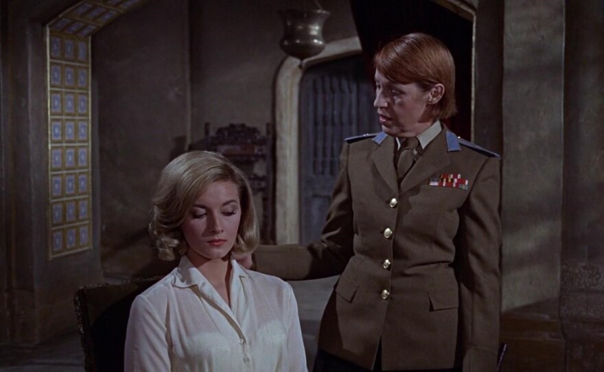 Daniela Bianchi as Tatiana and Lotte Lenya as Rosa Kleb in "From Russia With Love."