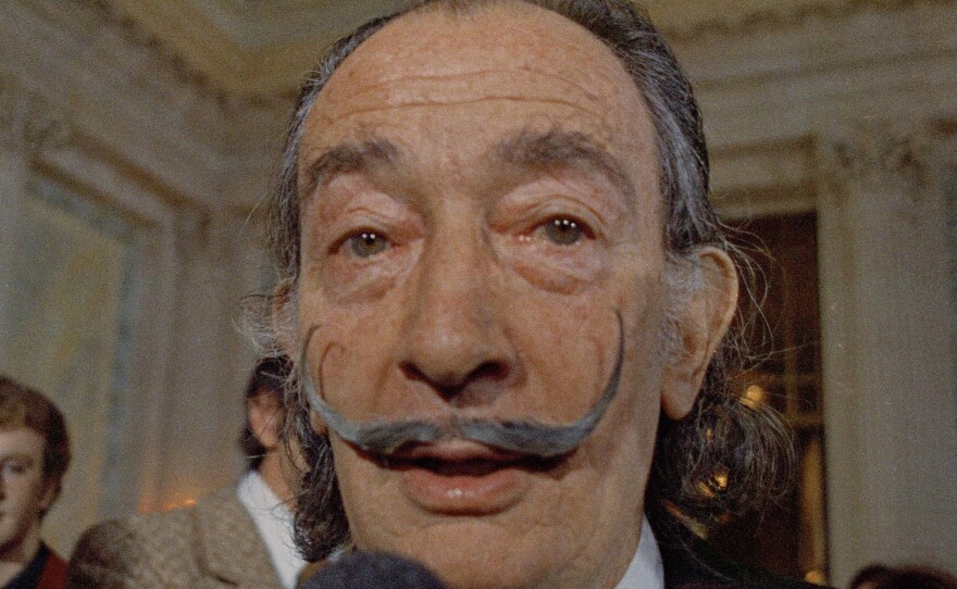 Salvador Dalí, photographed in 1973, was found not to be the biological father of the woman whose paternity claims led to his body being exhumed, according to his foundation.