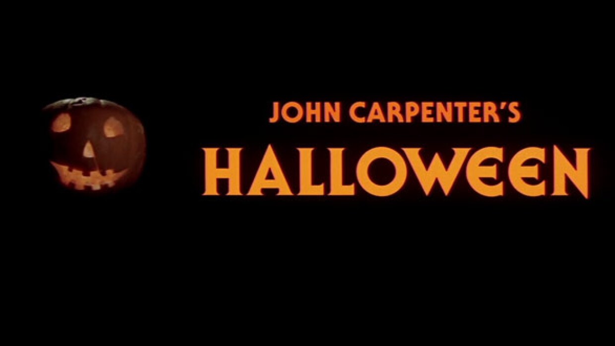 The opening title of John Carpenter's "Halloween." (1978)