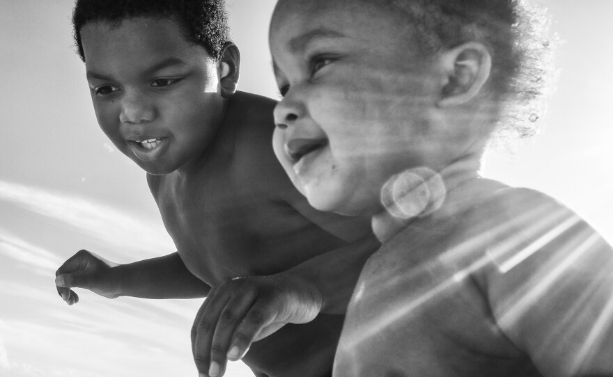 Bubba and his nephew, William, ages 9 and 3. Bubba lives in Brownsville with his mother, sister and 3-year-old brother, Legacy. "It's my camera and my framing, but it's their spirit, gestures, intelligence, creativity, confidence, and most important, their strength that gives the images their potency," says Zusman.