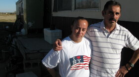 Herbie Rodriguez and his daughter, Erica, say the well water at their home in Dexter, N.M., has been contaminated by dairy runoff.